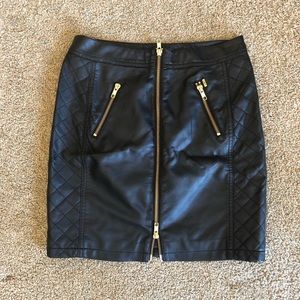 Obey vegan leather skirt NBW